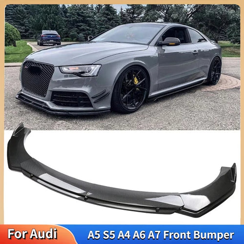 Carbon Fiber Lip splitter for Audi A5 S5 A4 A6 A7 